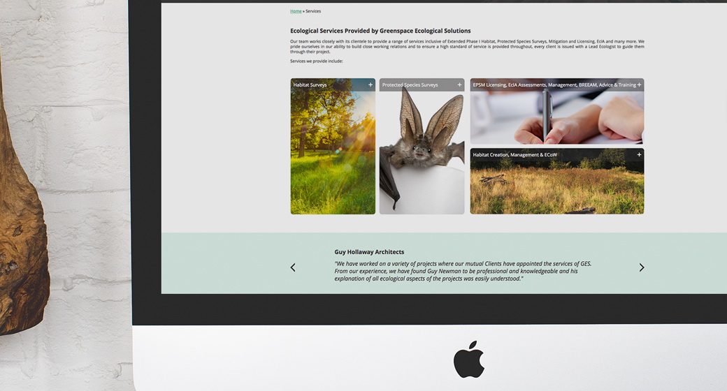 Greenspace Website Design